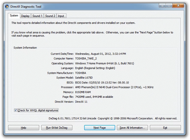 DirectX 9.0c – capture d'écran 3
